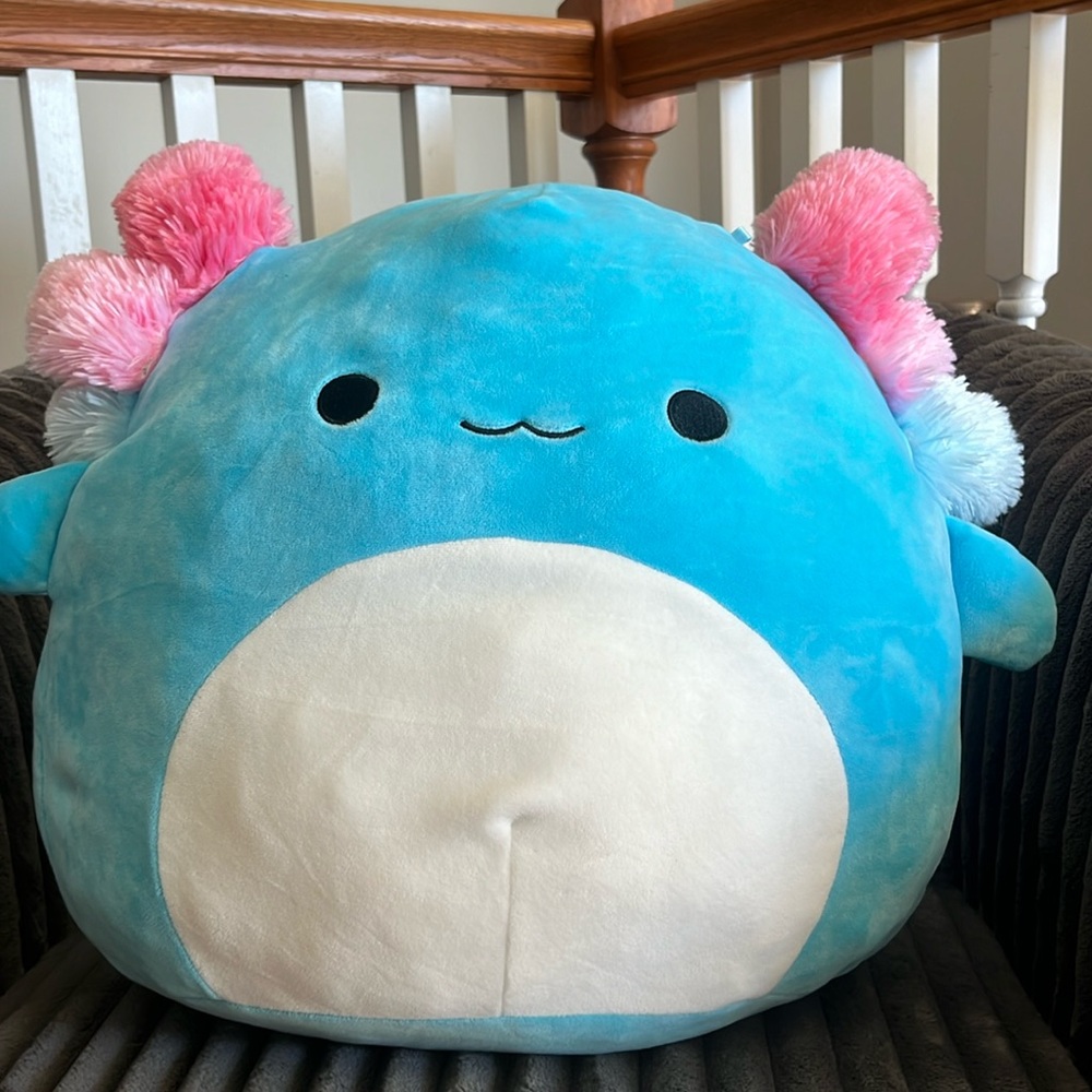 Blue axolotl squishmallow